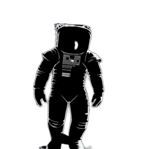 robot, jacket, staff, creature transparent PNG cut-out