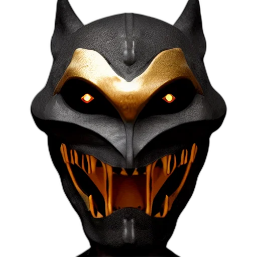 mask, concept art, fantasy art, 3d render, pixel art, dark, vampire, bat transparent PNG cut-out