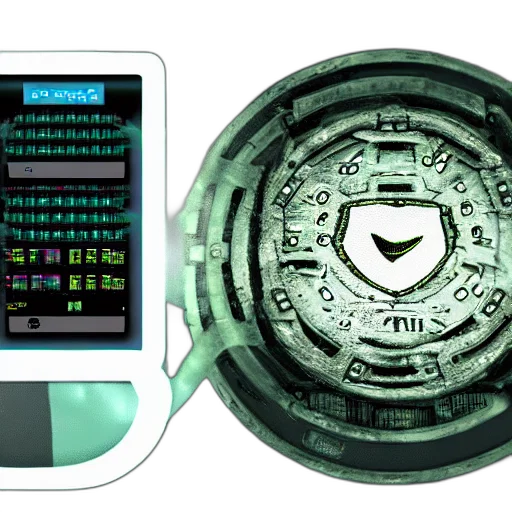 jewelry, cyberpunk, 3d render, vaporwave, green, antivirus transparent PNG cut-out