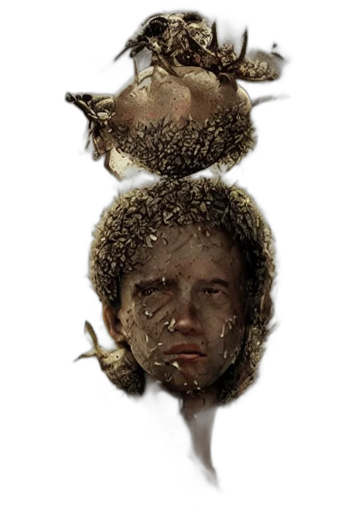 hair, face, creature, mask transparent PNG cut-out