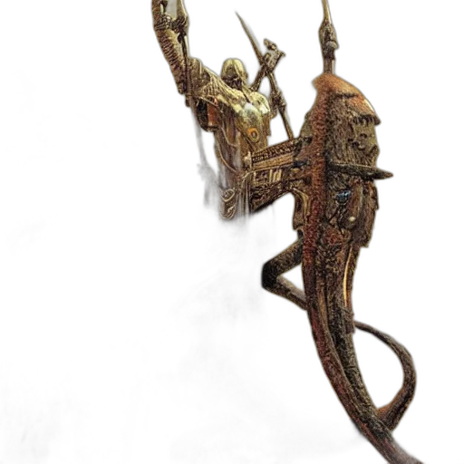 staff, sword, weapon, crown, concept art, 3d render, fantasy art, photorealistic transparent PNG cut-out