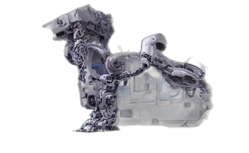 robot, jewelry, 3d render, concept art transparent PNG cut-out