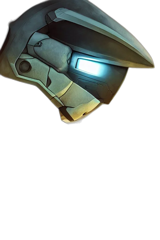 weapon, mask, sword, robot, concept art, 3d render, cyberpunk, fantasy art transparent PNG cut-out
