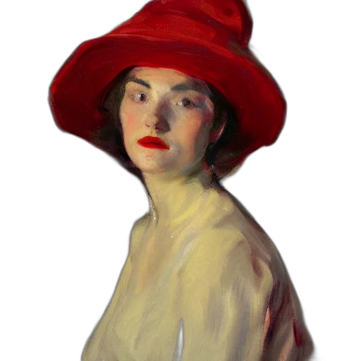 hat, face, dress, staff, oil painting, photorealistic, watercolor, concept art transparent PNG cut-out