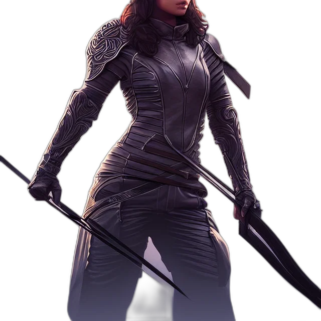 sword, staff, weapon, concept art, fantasy art, comic book art, 3d render, dark transparent PNG cut-out