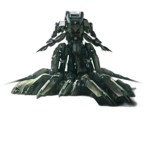 robot, weapon, creature, animal, 3d render, concept art, pixel art, mecha-zilla transparent PNG cut-out