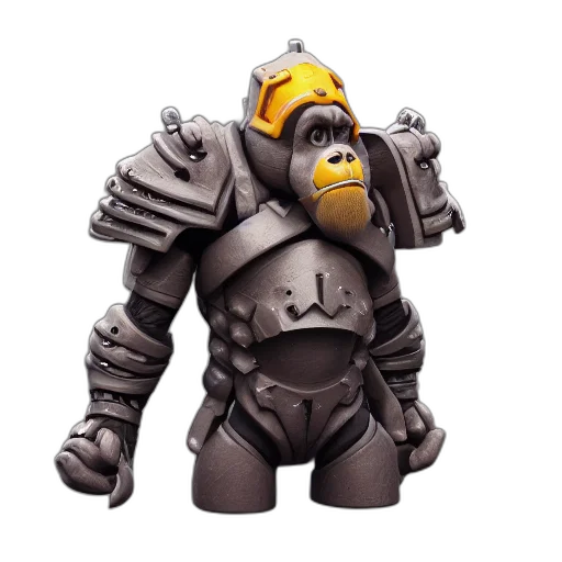 robot, mask, concept art, 3d render transparent PNG cut-out
