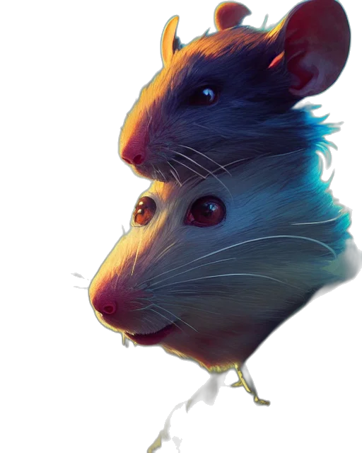 animal, creature, face, concept art, photorealistic, watercolor, cyberpunk, highly transparent PNG cut-out