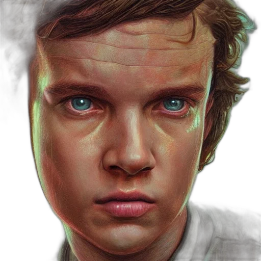 face, photorealistic, oil painting, comic book art, watercolor, neon lights, pastel, stranger transparent PNG cut-out