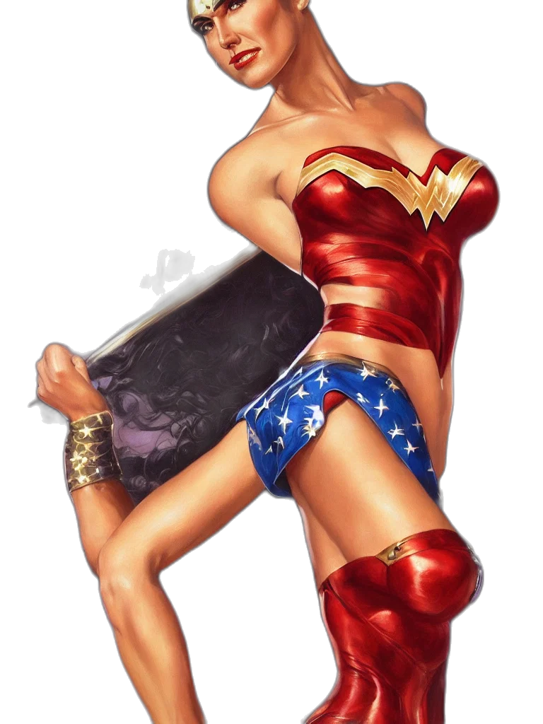 comic book art, concept art, fantasy art, cartoon transparent PNG cut-out