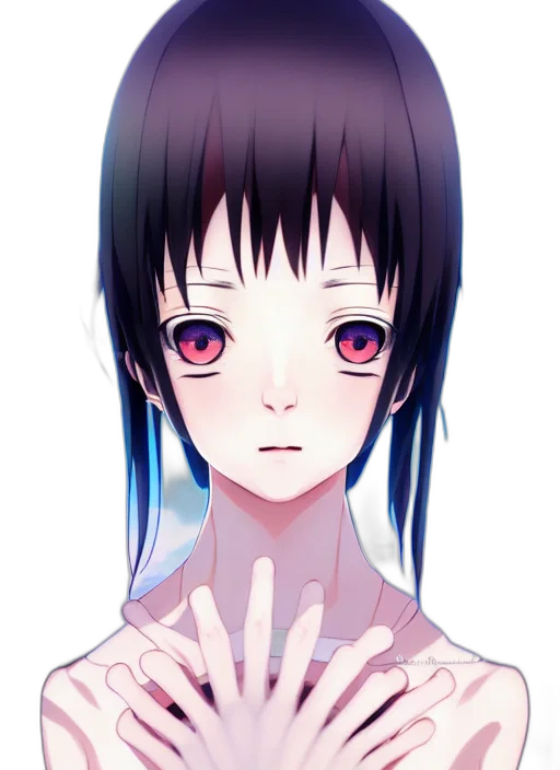 face, mask, robot, creature, anime, pixel art, vaporwave, cartoon transparent PNG cut-out