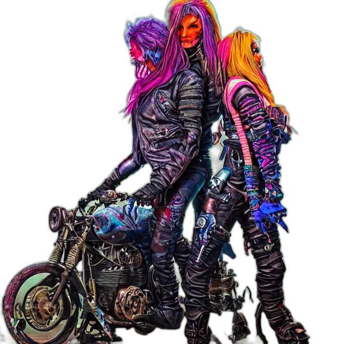 robot, cyberpunk, concept art, comic book art transparent PNG cut-out