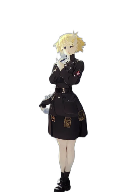 staff, dress, 3d render, concept art transparent PNG cut-out