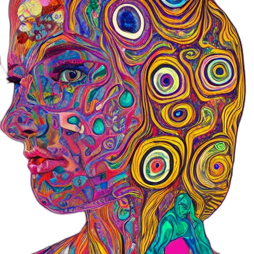 face, mask, crown, hair transparent PNG cut-out
