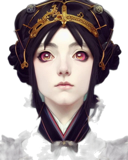 face, mask, crown, staff transparent PNG cut-out