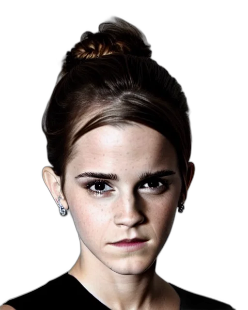face, hair, crown, staff transparent PNG cut-out