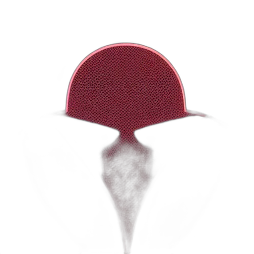 hat, umbrella, crown, flower, 3d render, photorealistic, concept art, red transparent PNG cut-out