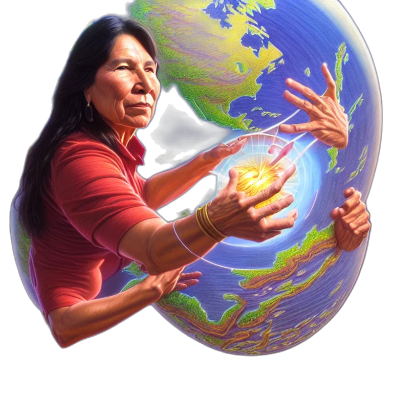 photorealistic, concept art, epic, portrait, slightly, muscular, indigenous, visionary transparent PNG cut-out