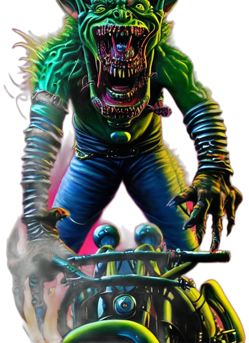 creature, robot, mask, animal, concept art, comic book art, 3d render, cyberpunk transparent PNG cut-out