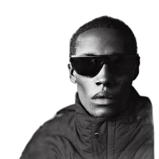 jacket, face, staff, hat transparent PNG cut-out