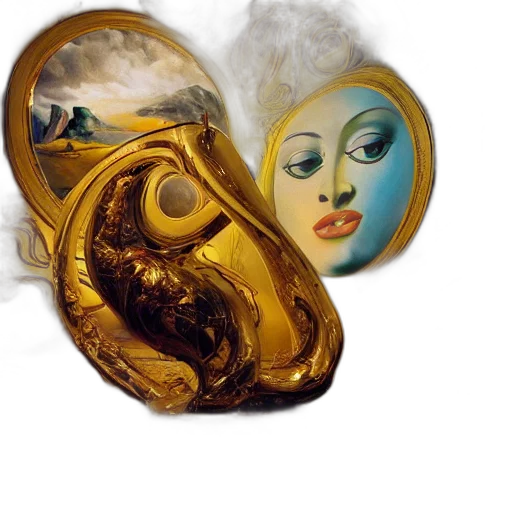 mask, jewelry, fantasy art, photorealistic transparent PNG cut-out