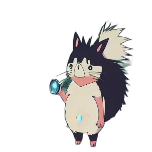 creature, staff, animal, hair transparent PNG cut-out