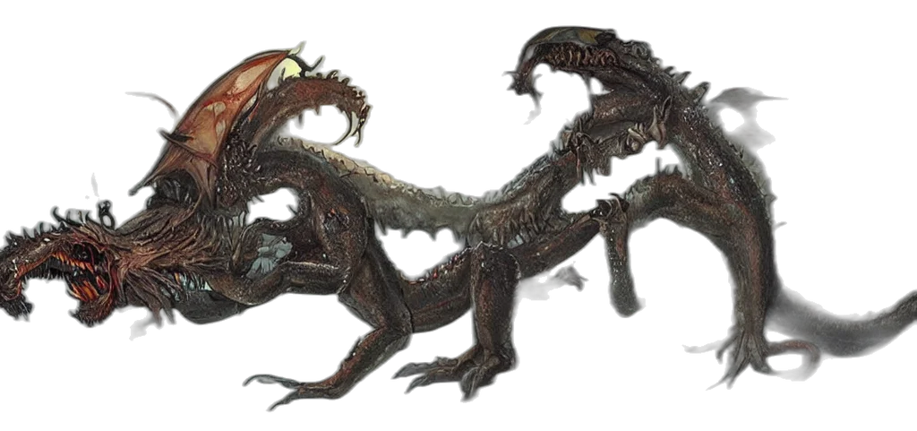 dragon, creature, animal, weapon transparent PNG cut-out
