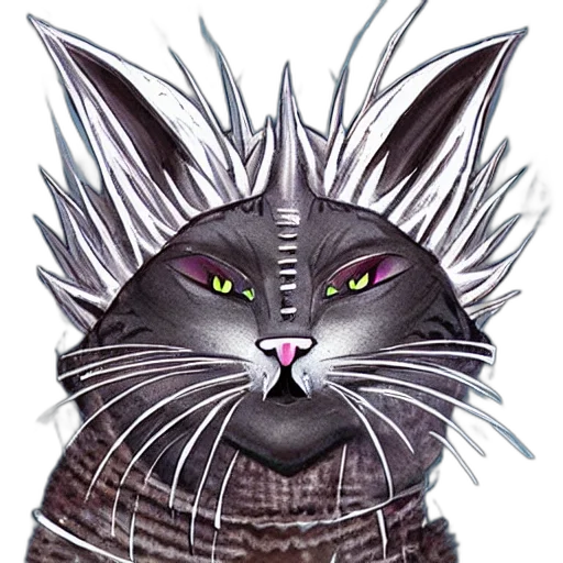 animal, fantasy art, photorealistic, concept art, watercolor, cat, dragon transparent PNG cut-out