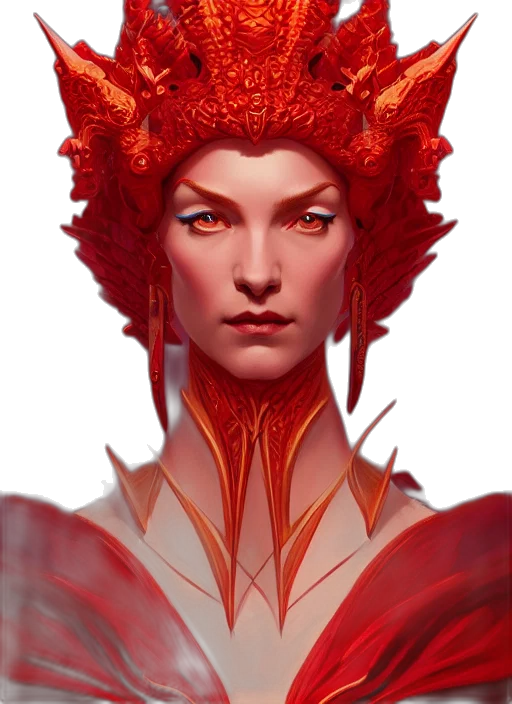 crown, face, mask, dragon, fantasy art, concept art, pixel art, comic book art transparent PNG cut-out