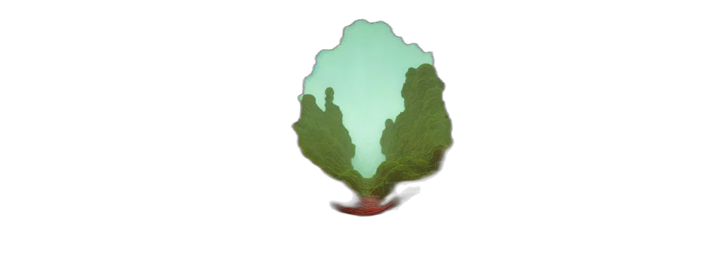 tree, crown, hat, hair, concept art, 3d render, pixel art, watercolor transparent PNG cut-out