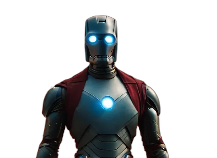 robot, mask, jacket, face transparent PNG cut-out