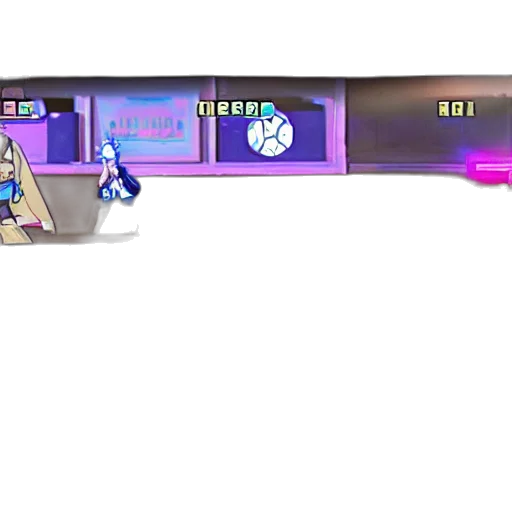weapon, staff, sword, vaporwave, pixel art, 3d render, concept art, neon lights transparent PNG cut-out