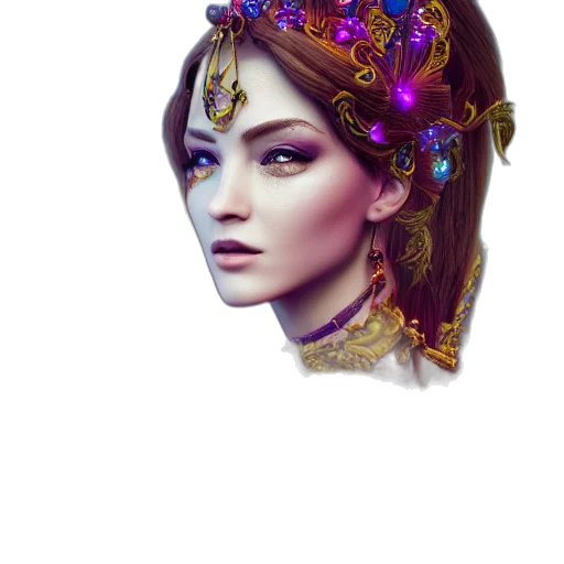 crown, jewelry, face, mask transparent PNG cut-out