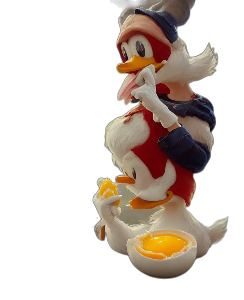 food, animal, 3d render, concept art transparent PNG cut-out