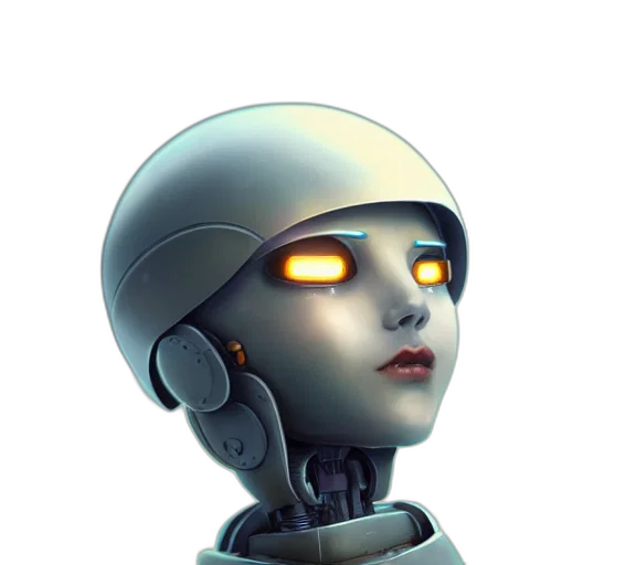 robot, face, mask, staff transparent PNG cut-out