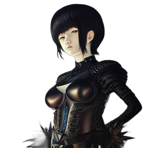 staff, dress, fantasy art, concept art, 3d render, cyberpunk, dark, realistic transparent PNG cut-out