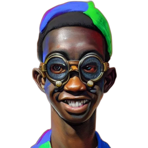 mask, face, creature, robot, photorealistic, 3d render, concept art, cartoon transparent PNG cut-out