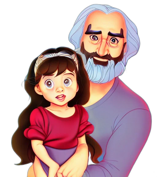 face, cartoon, oil painting, pencil sketch transparent PNG cut-out