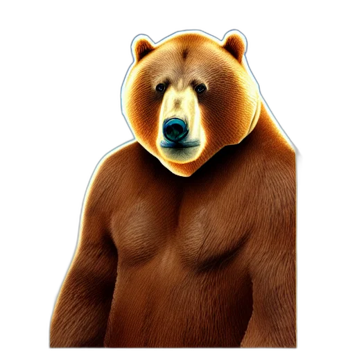 animal, creature, face, concept art, photorealistic, pixel art, 3d render, guru transparent PNG cut-out
