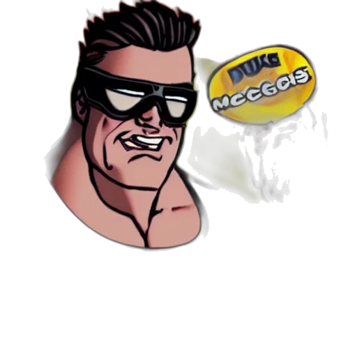 face, cartoon, comic book art, 3d render transparent PNG cut-out
