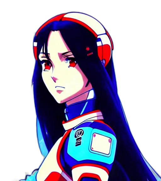 robot, face, staff, anime transparent PNG cut-out
