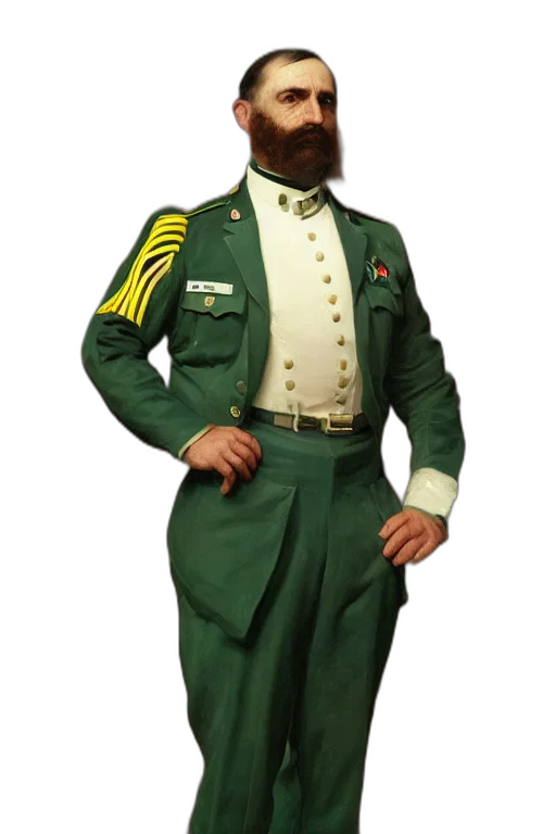 staff, jacket, face, hat transparent PNG cut-out