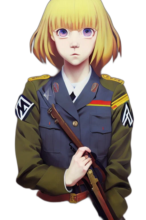 weapon, staff, jacket, face transparent PNG cut-out