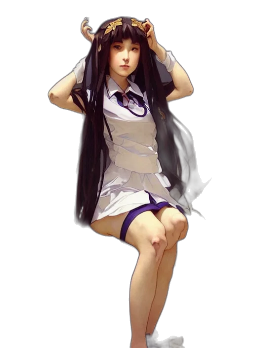 dress, hat, staff, face transparent PNG cut-out