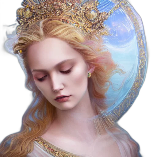 crown, jewelry, face, dress transparent PNG cut-out