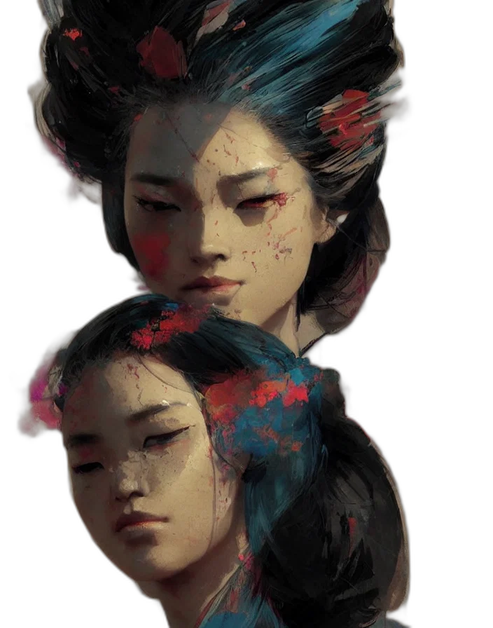 face, mask, crown, hair transparent PNG cut-out