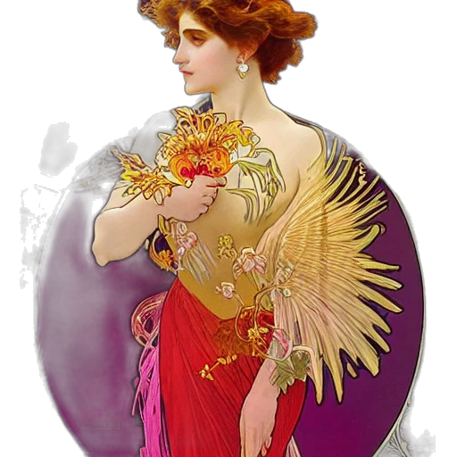 crown, jewelry, dress, staff, fantasy art, concept art, watercolor, pixel art transparent PNG cut-out