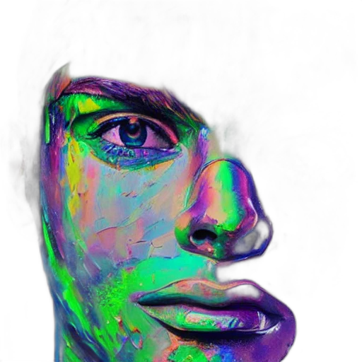 face, mask, robot, creature, photorealistic, watercolor, fantasy art, cartoon transparent PNG cut-out