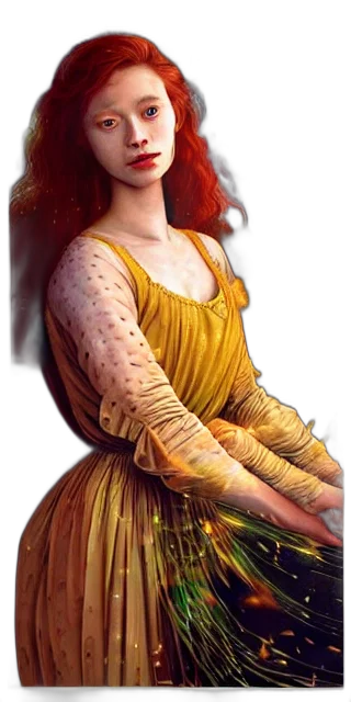 dress, jewelry, staff, sword, fantasy art, concept art, photorealistic, pixel art transparent PNG cut-out