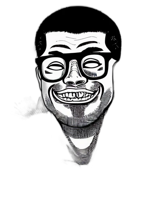 face, staff, cartoon, comic book art, pencil sketch, photorealistic, highly, detailed transparent PNG cut-out